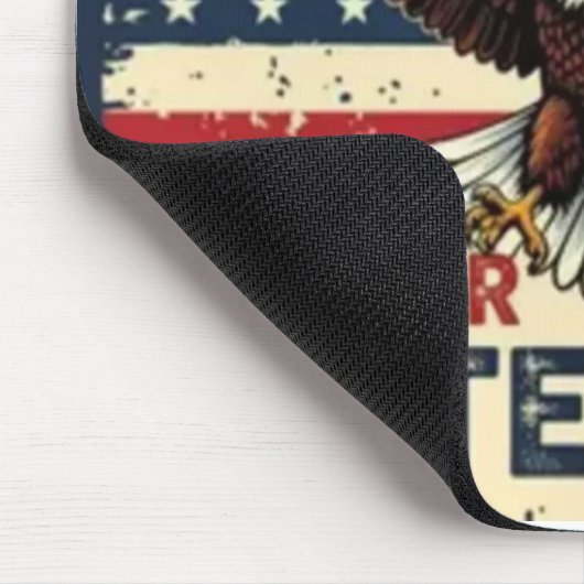 American Eagle Honor Our Veterans Mousepad マウスパッド (コーナー)