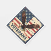 American Eagle Honor Our Veterans Napkins スタンダードランチョンナプキン (角)