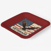 American Eagle Honor Our Veterans Paper Plates ペーパープレート (傾斜あり)