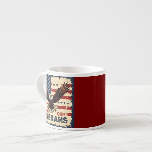 American Eagle Honor Our Veterans Specialty Mug エスプレッソカップ (正面左)