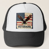 American Eagle Honor Our Veterans Trucker Hat キャップ (正面)