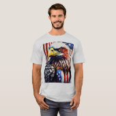 American Eagle Men's クラシックTシャツ – グレー Tシャツ (正面フル)