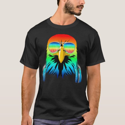 American Eagle Music DJ - Bird Collection Tシャツ (正面)