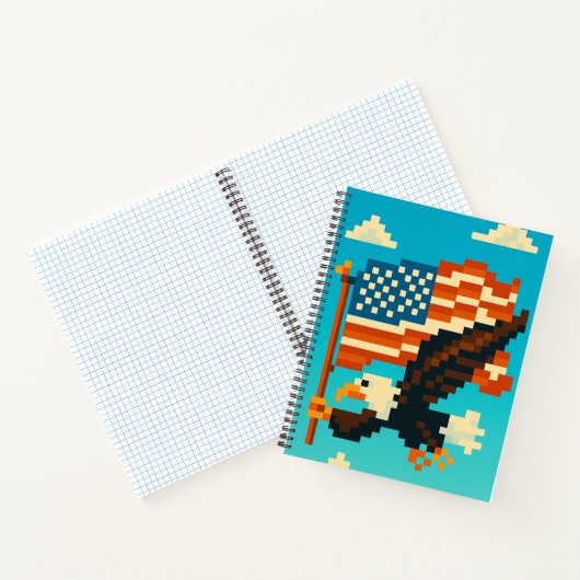 American Eagle Pixel Art Notebook  ノートブック (内部)