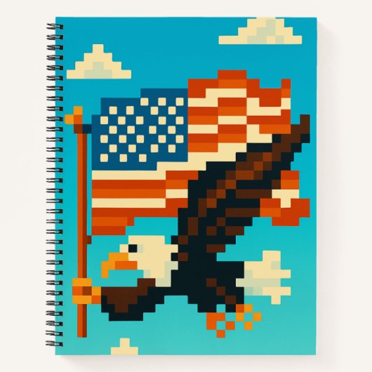 American Eagle Pixel Art Notebook  ノートブック (正面)