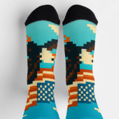 American Eagle Pixel Art Socks ソックス (上部)