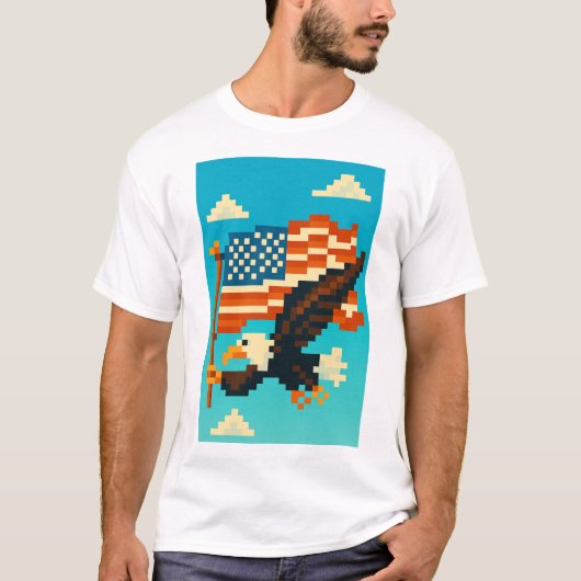 American Eagle Pixel Art Tシャツ (正面)