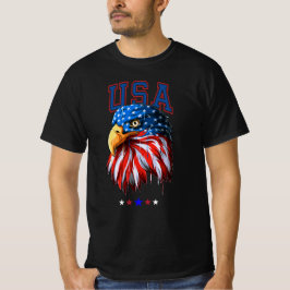 American Eagle  USA American 4th Of July patriotic Tシャツ
