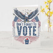 American Eagle Vote Reminder カード (黄色い花)
