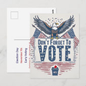 American Eagle Vote Reminder ポストカード (正面/裏面)