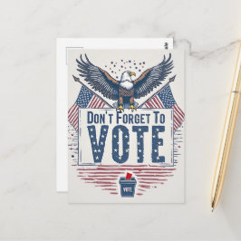 American Eagle Vote Reminder ポストカード