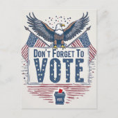American Eagle Vote Reminder ポストカード (正面)