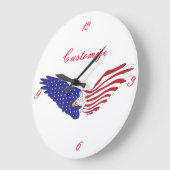 American Eagles Thunder_Cove 7月4日 ラージ壁時計 (傾斜)