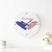 American Eagles Thunder_Cove 7月4日 ラージ壁時計 (ホーム)