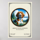 American English Coonhound Zoology Series ポスター (正面)