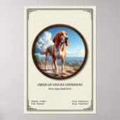 American English Coonhound Zoology Series ポスター (正面)