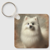 American Eskimo Dog キーホルダー (正面)