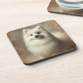 American Eskimo Dog コースター (左側)