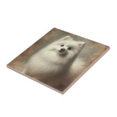 American Eskimo Dog タイル (側面)