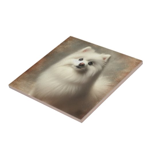 American Eskimo Dog タイル (側面)