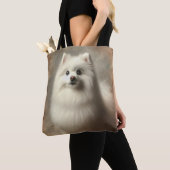 American Eskimo Dog トートバッグ (クローズアップ)