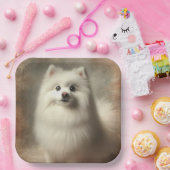 American Eskimo Dog ペーパープレート (パーティー)