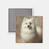 American Eskimo Dog マグネット (正面/裏面)