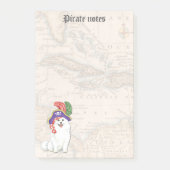 American Eskimo Dog Pirate Post-itノート ポストイット (正面)