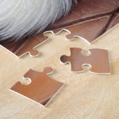 American Eskimo Fireplace with Christmas Lights ジグソーパズル (側面)