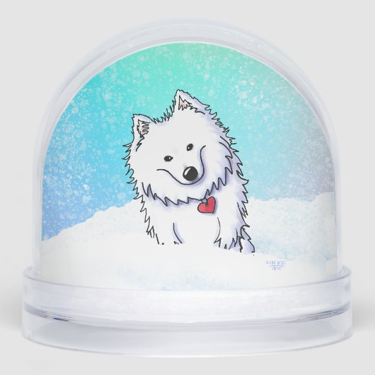 American Eskimo Snow Globe (正面)
