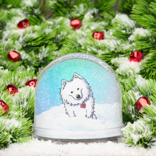 American Eskimo Snow Globe (クリスマス)
