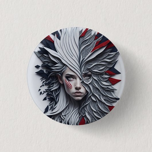 american fan 19 缶バッジ (正面)