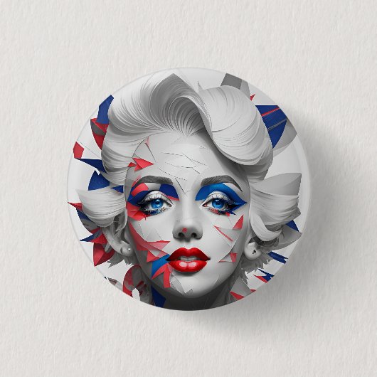 american fan 27 缶バッジ (正面)