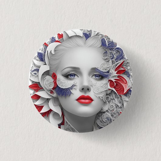 american fan 33 缶バッジ (正面)