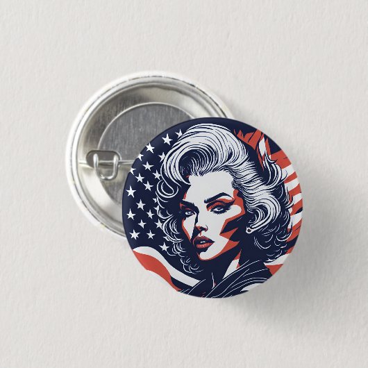 american fan 4 缶バッジ (正面&裏面)