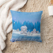 American Farm Signature Throw Pillow クッション (ブランケット)