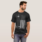 American Fencing Gear Patriotic Fencer 4th of July Tシャツ (正面フル)