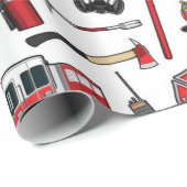 American Firefighting Pattern ラッピングペーパー (ロールコーナー)