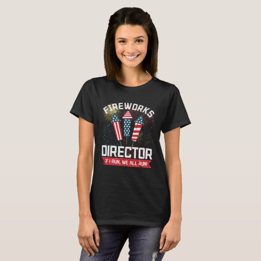 American Fireworks Director 4th of July Pyrotechni Tシャツ (正面フル)