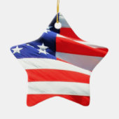 American Flagでは、写真の追加や文字のアップロードが可能 セラミックオーナメント (正面)