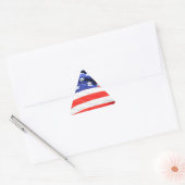 American Flagでは、写真の追加や文字のアップロードが可能 三角形シール (封筒)