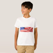 American Flagでは、写真の追加や文字のアップロードが可能 Tシャツ (正面フル)