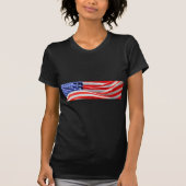 American Flagでは、写真の追加や文字のアップロードが可能 Tシャツ (正面)