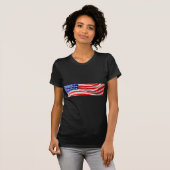 American Flagでは、写真の追加や文字のアップロードが可能 Tシャツ (正面フル)