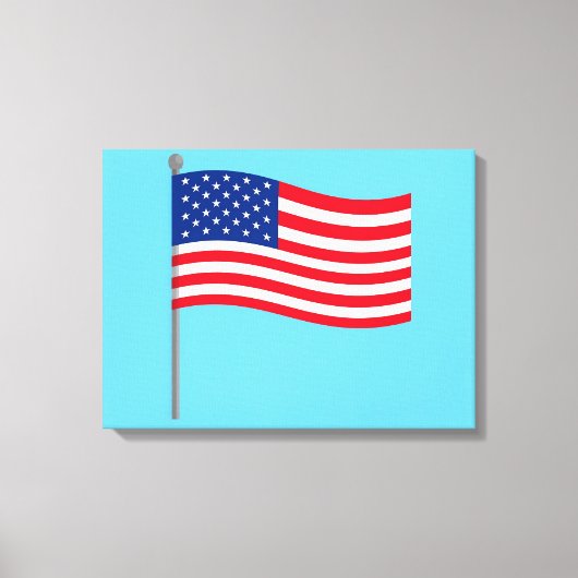 american flag キャンバスプリント (正面)