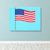 american flag キャンバスプリント (インサイチュ (ウッドフロア))