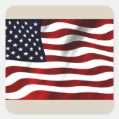 American flag スクエアシール (正面)