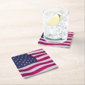 American Flag スクエアペーパーコースター (インサイチュ)
