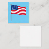 american flag スクエア名刺 (正面/裏面)