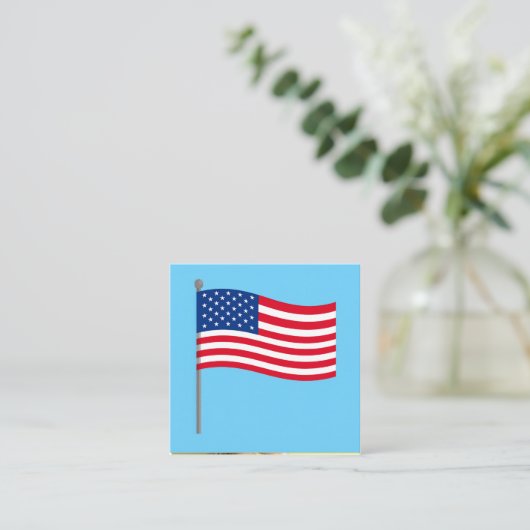 american flag スクエア名刺 (スタンド正面)